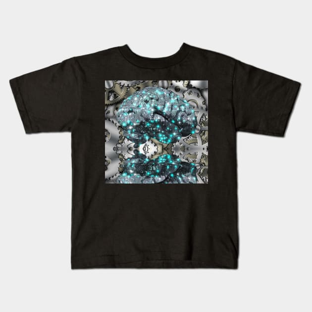 Machine Brain Kids T-Shirt by rolffimages